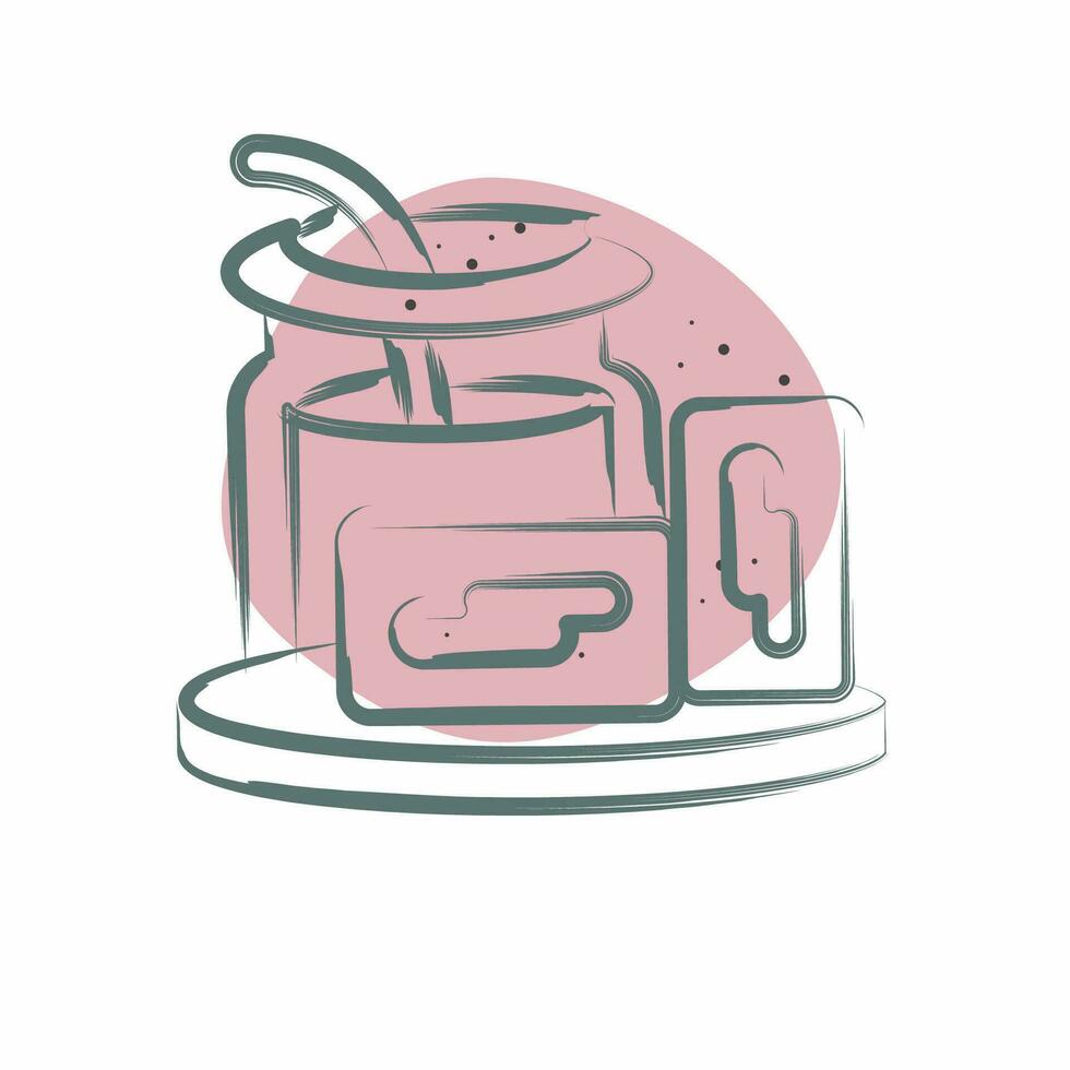 icona dulce de leche. relazionato per argentina simbolo. colore individuare stile. semplice design modificabile. semplice illustrazione vettore