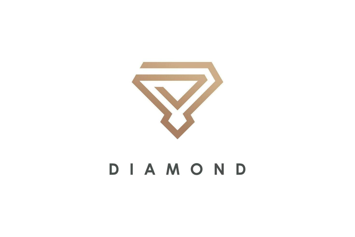 diamante logo design con moderno unico concetto vettore