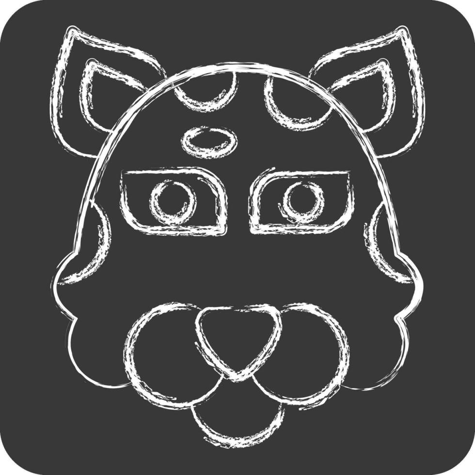 icona giaguaro. relazionato per animale simbolo. gesso stile. semplice design modificabile. semplice illustrazione vettore