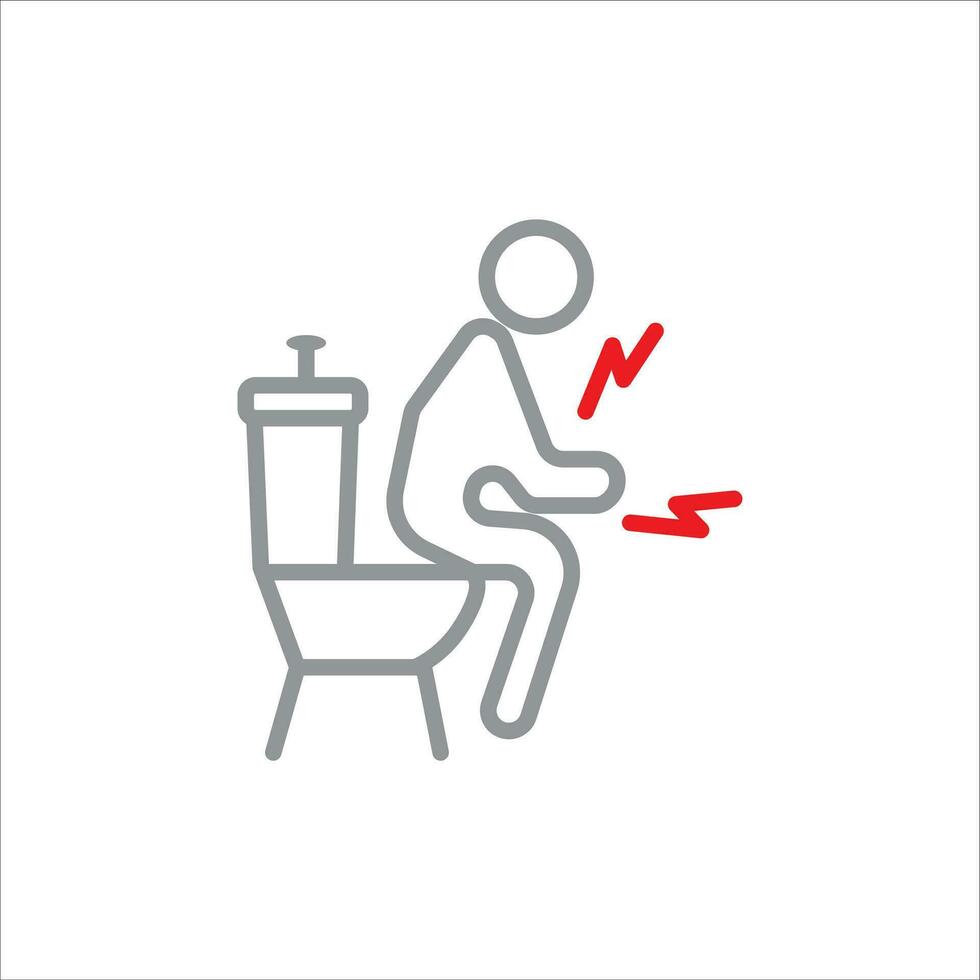 diarrea icona vettore illustrazione simbolo