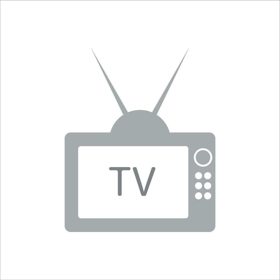 vecchio tv icona vettore illustrazione simbolo