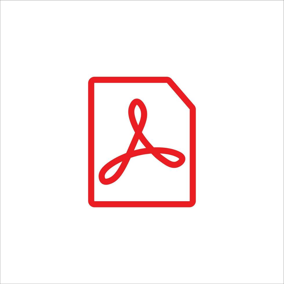 PDF file icona vettore illustrazione simbolo