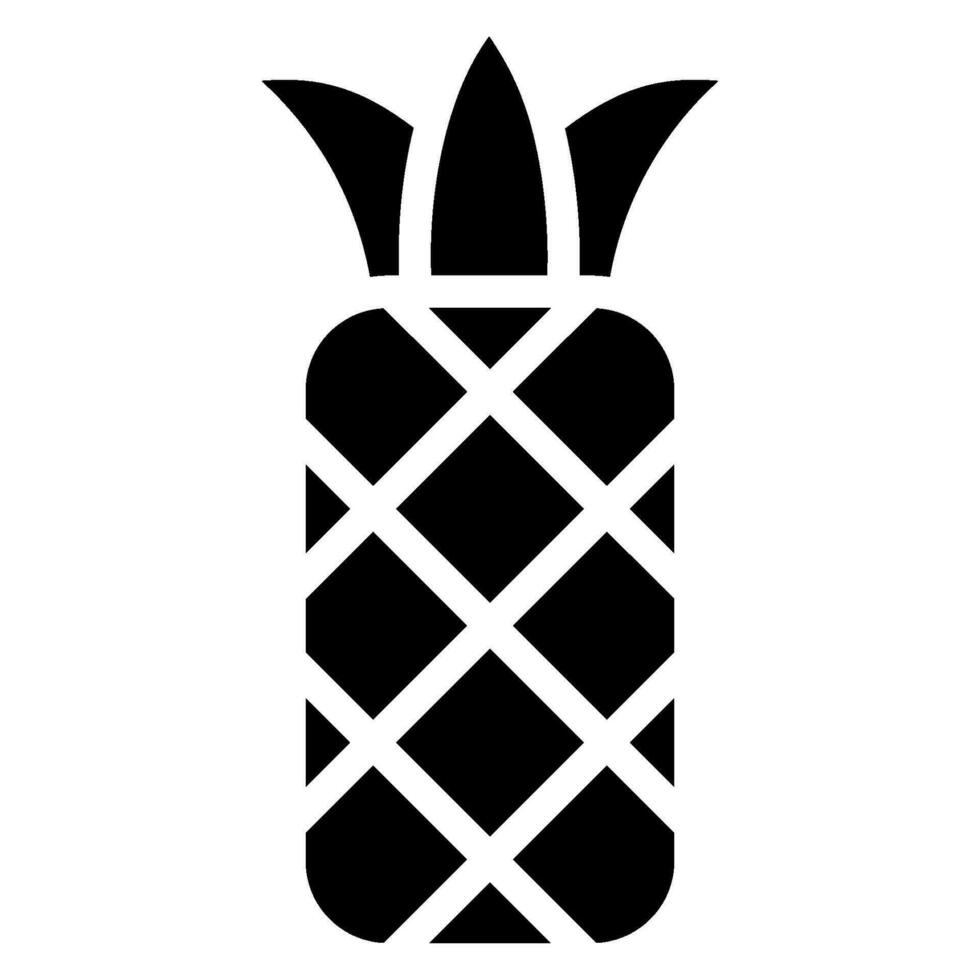 icona del glifo di ananas vettore