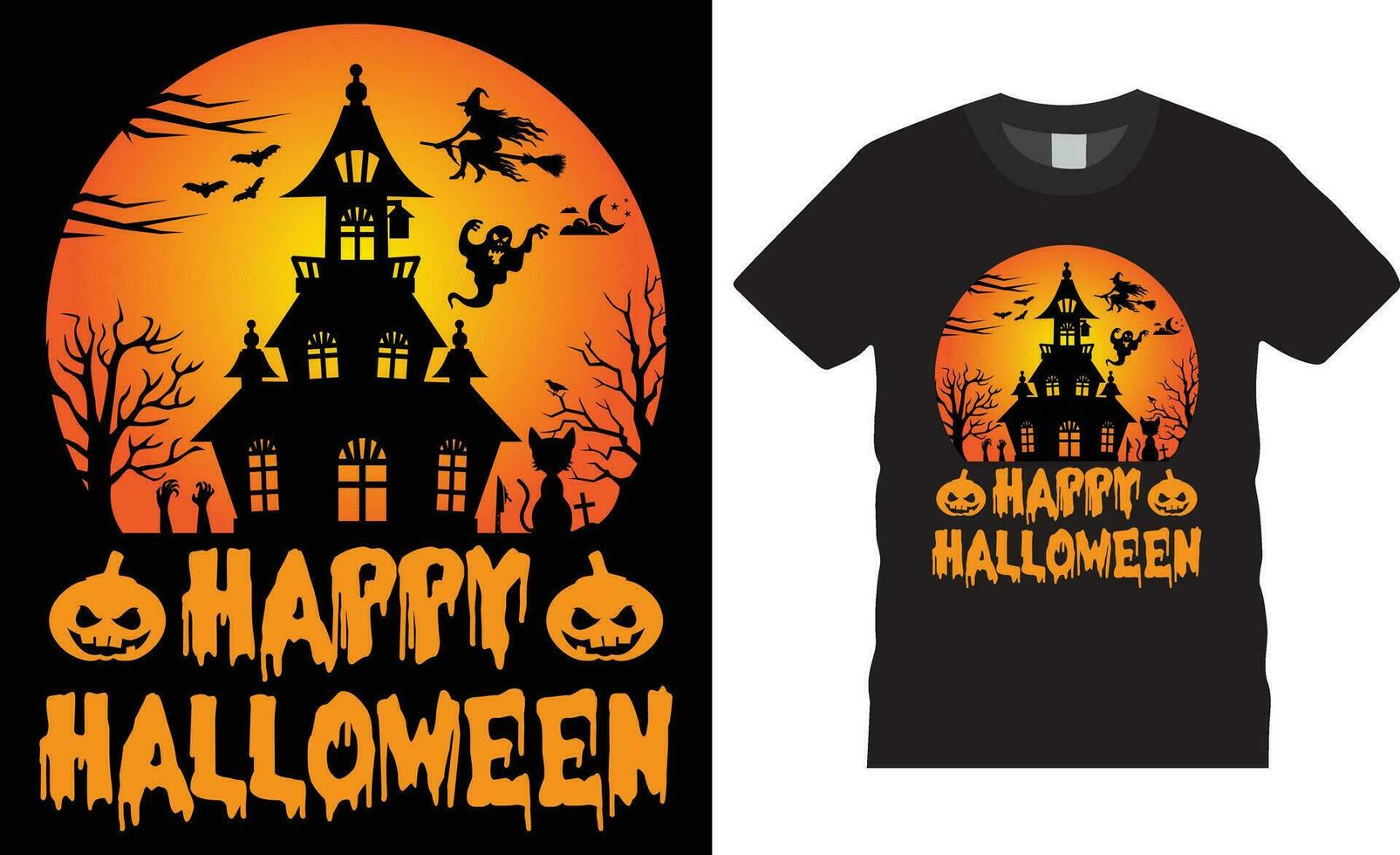 Halloween maglietta design. contento Halloween tipografia maglietta design vettore modello.felice Halloween