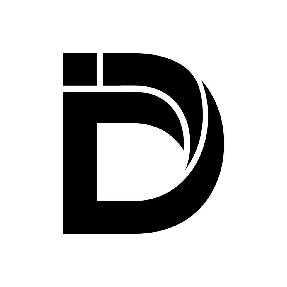 lettera d e io logo design vettore