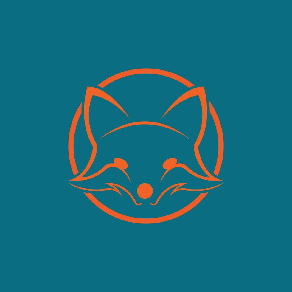 icona di illustrazione vettoriale di volpe