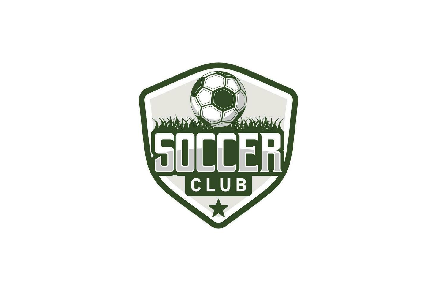 calcio logo disegno, scudo palla moderno calcio squadra vettore simbolo