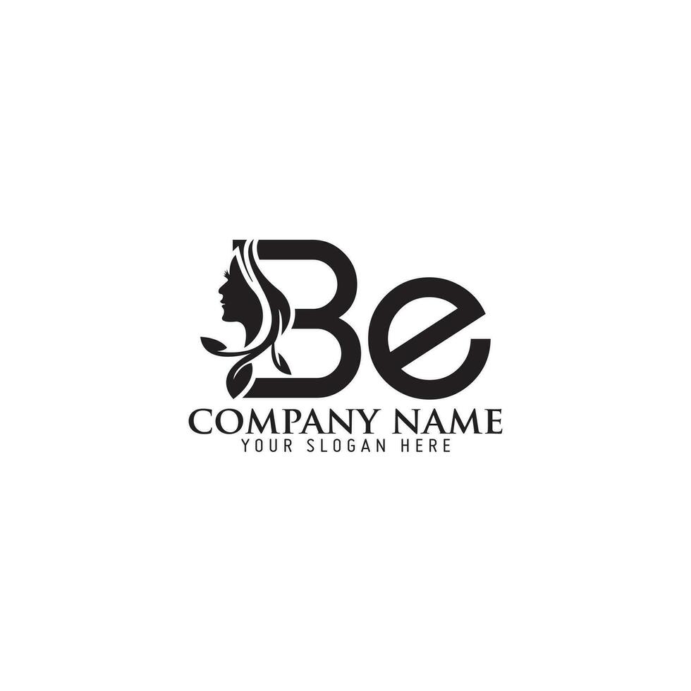 essere , B lettera bellezza viso logo design vettore