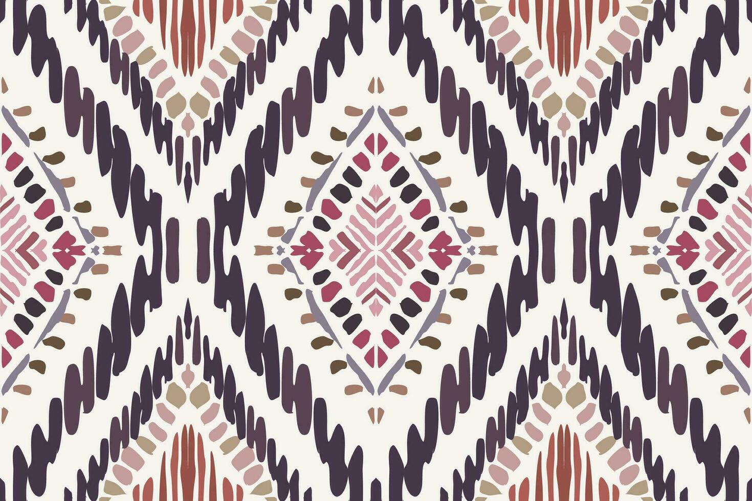 etnico senza soluzione di continuità modello ikat geometrico indiano style.tribal etnico vettore struttura. senza soluzione di continuità a strisce modello nel azteco stile indiano, zingaro, africano tappeto. bohémien.