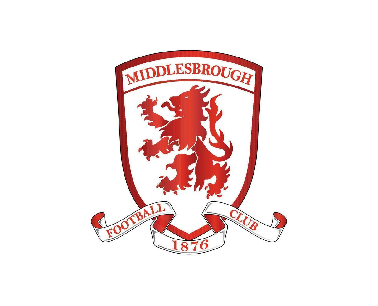 middlesbrough club logo simbolo premier lega calcio astratto design vettore illustrazione