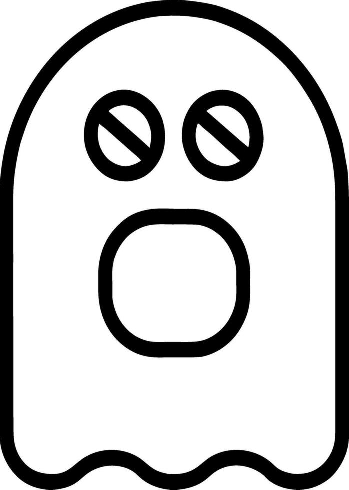 vettore illustrazione di fantasma cartone animato