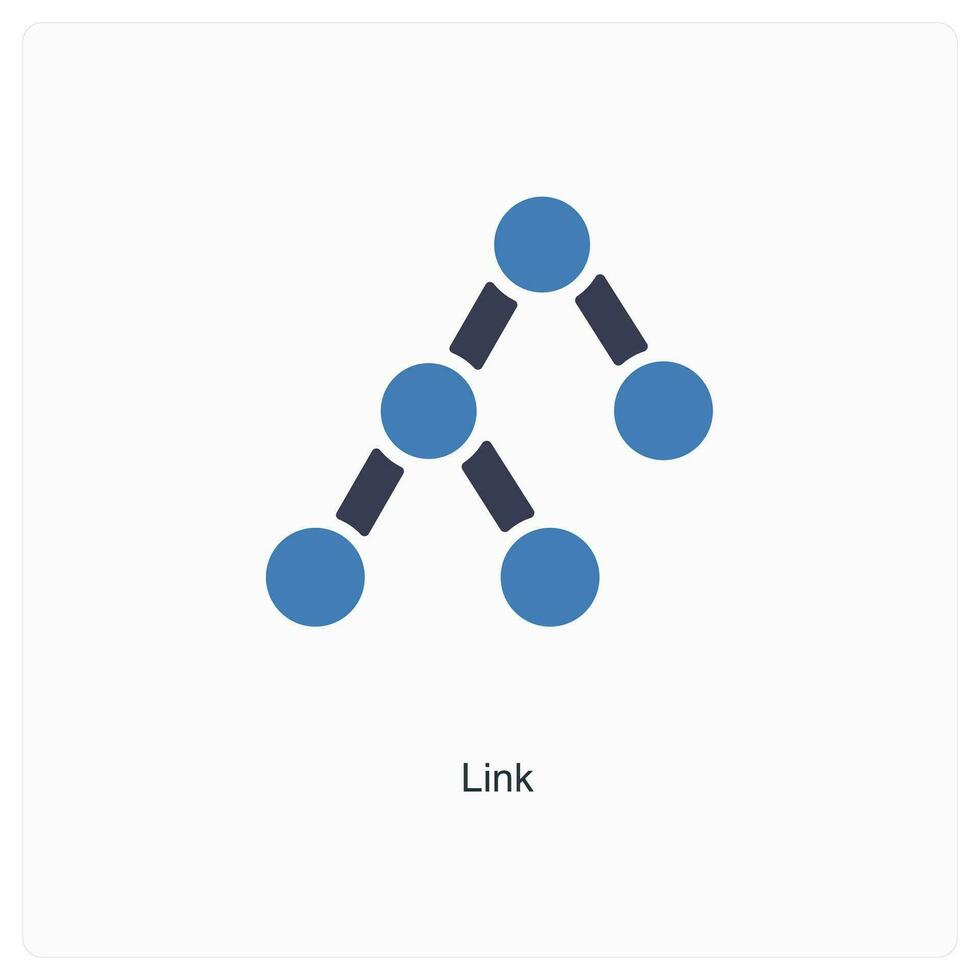 collegamento e connessione icona concetto vettore