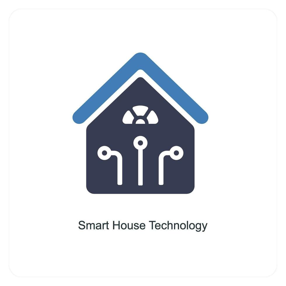inteligente Casa tecnologia icona concetto vettore