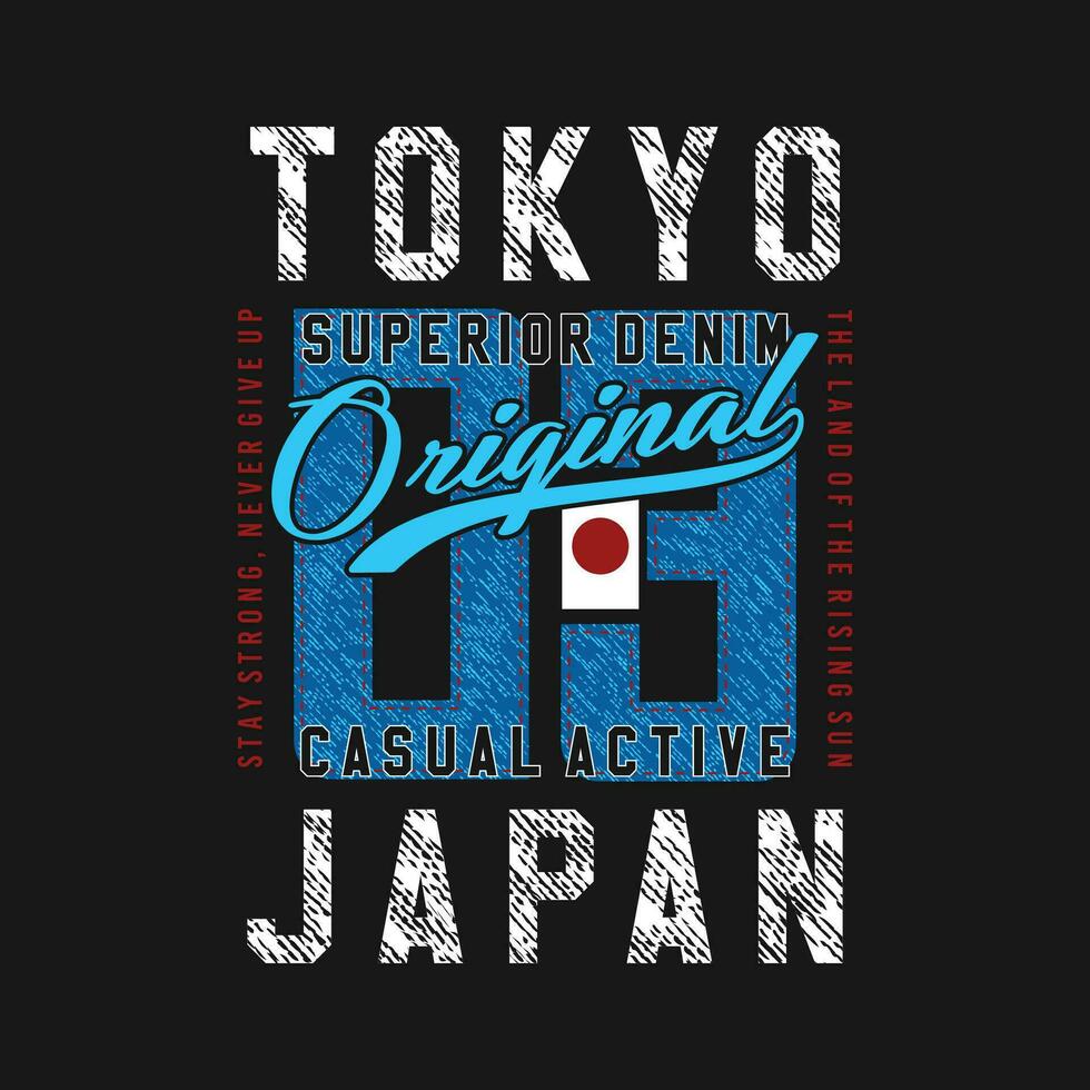 tokyo Giappone cultura strada, piatto grafico, tipografia t camicia, vettore design illustrazione, bene per casuale stile