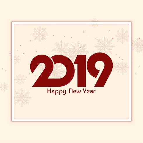 Astratto bella felice anno nuovo sfondo 2019 vettore