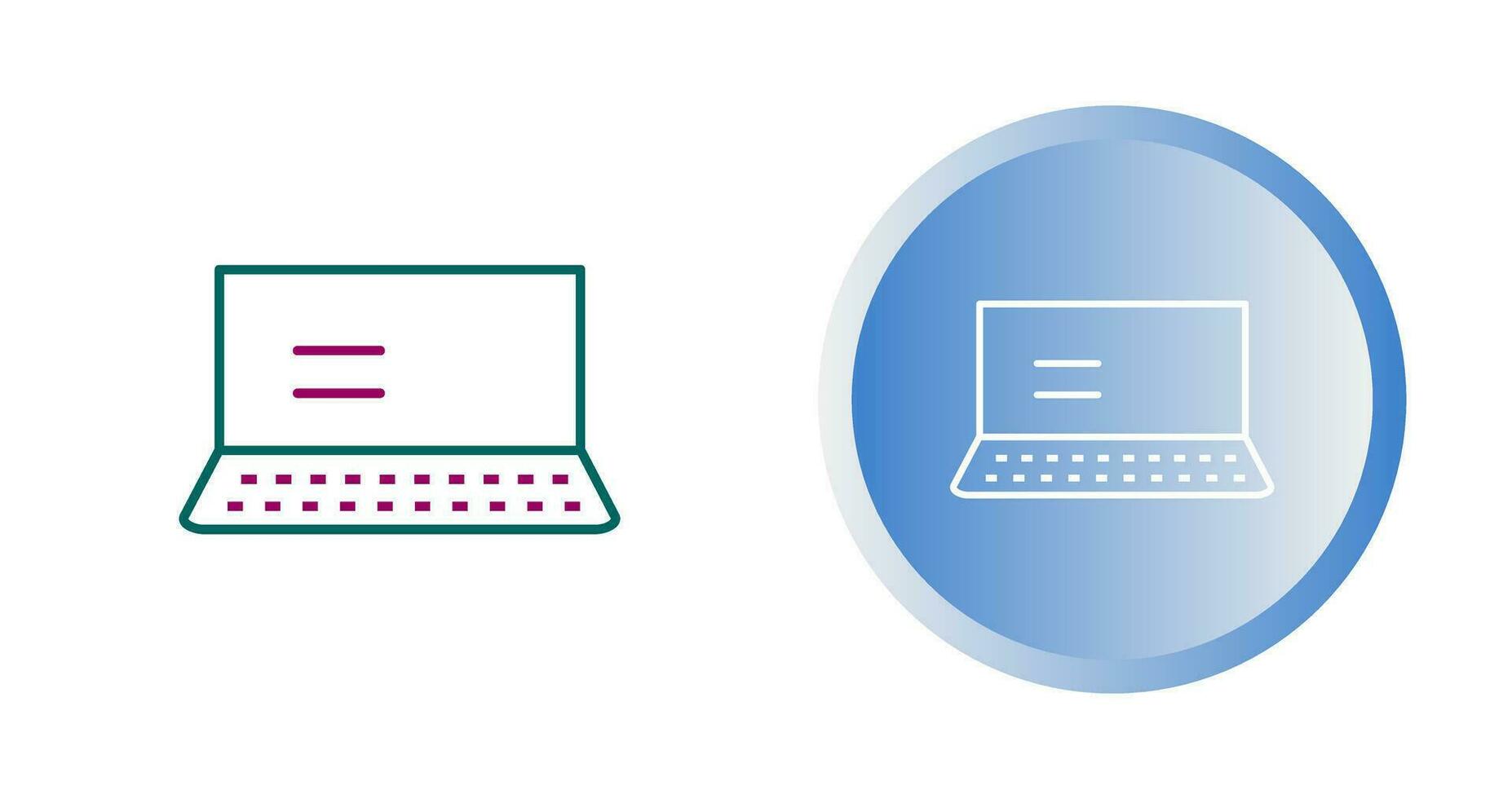 icona di vettore del computer portatile