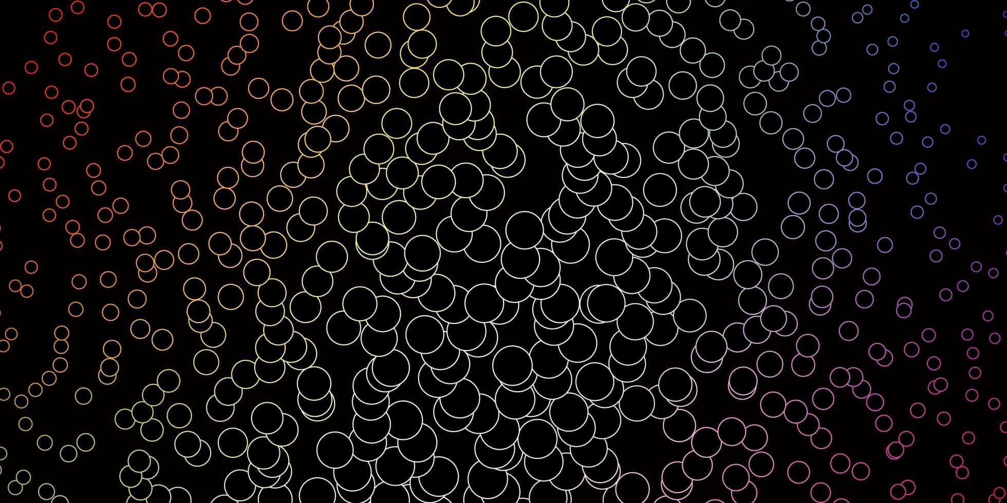 sfondo vettoriale multicolore scuro con bolle