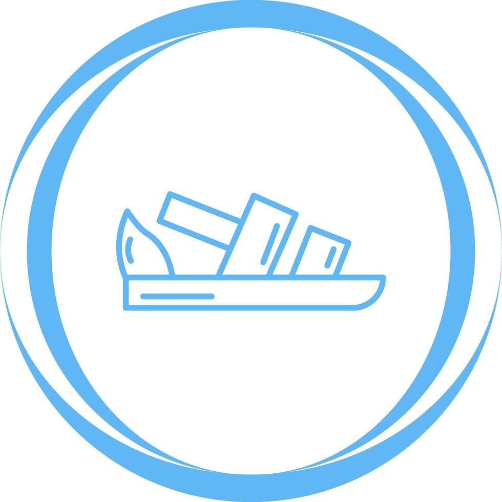 sandalo vettore icona