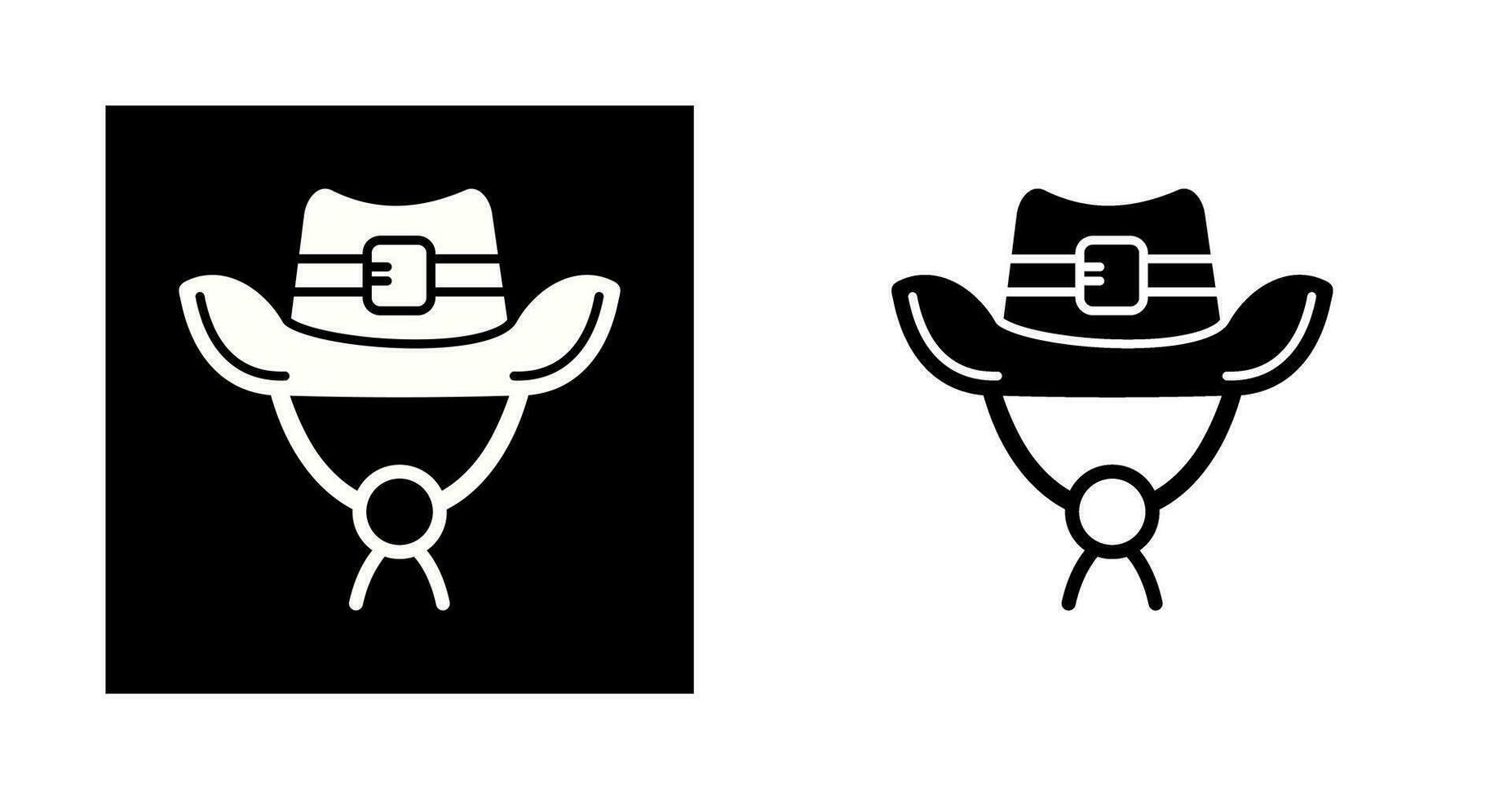 cowboy cappello vettore icona