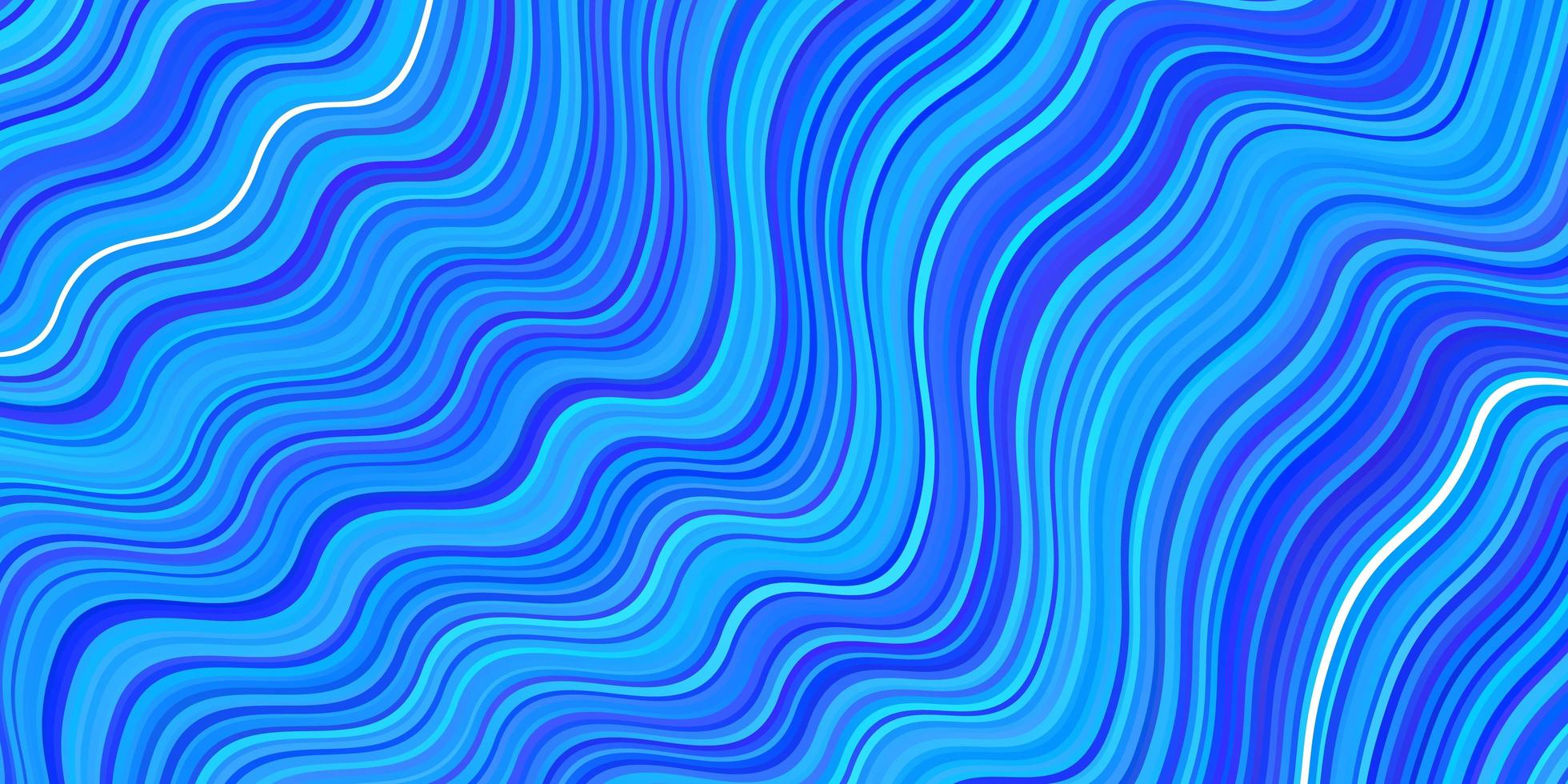 texture vettoriale blu chiaro con linee curve