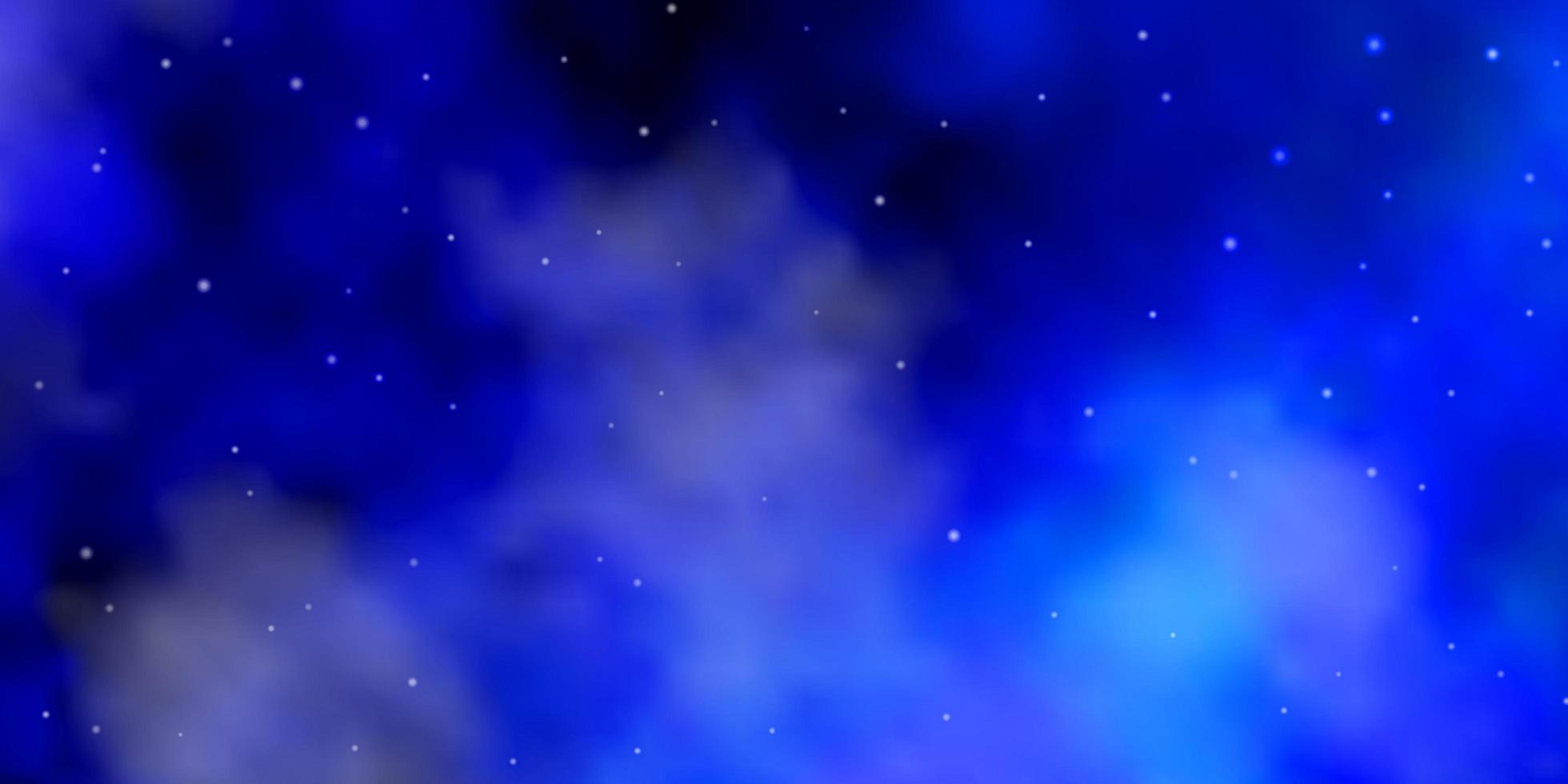 sfondo vettoriale azzurro con stelle colorate