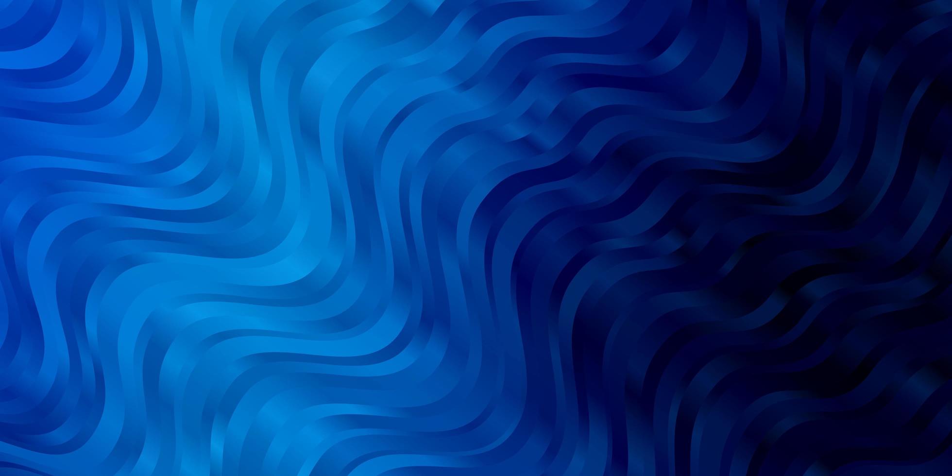 sfondo vettoriale blu scuro con curve