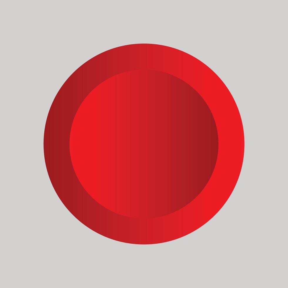 disegno di esempio vettoriale di pulsanti arcade rossi red