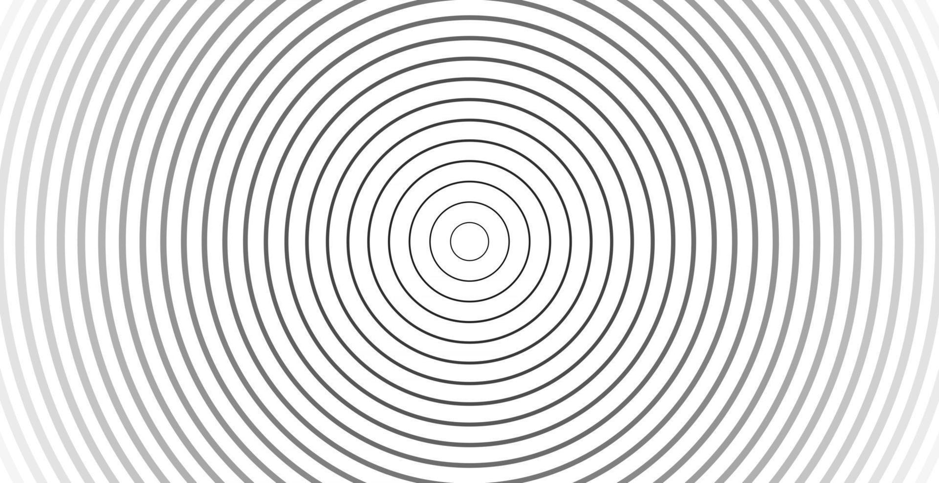 grafica dell'onda sonora di sfondo della linea del cerchio vettore