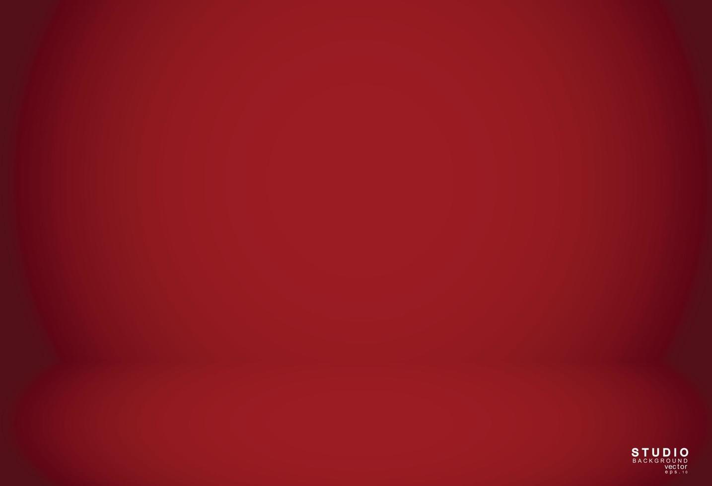 sfondo vuoto della stanza dello studio di colore rosso vettore