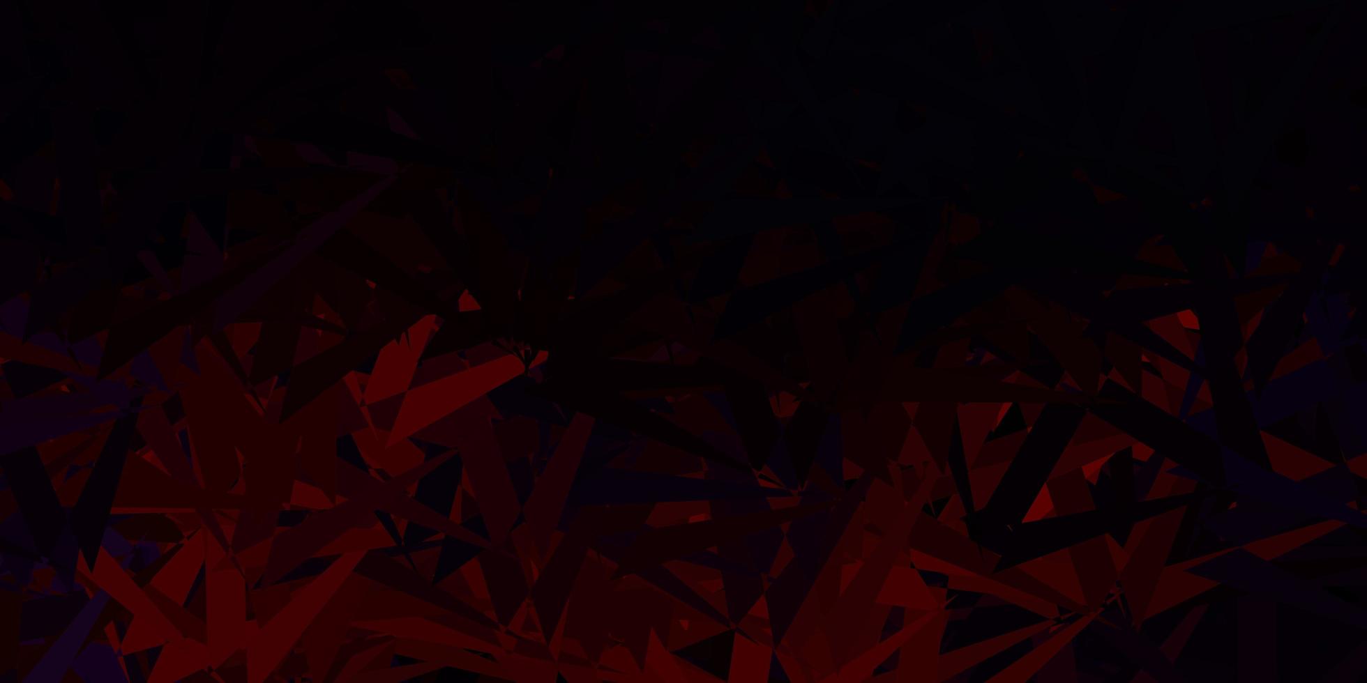 sfondo vettoriale rosso scuro con forme poligonali