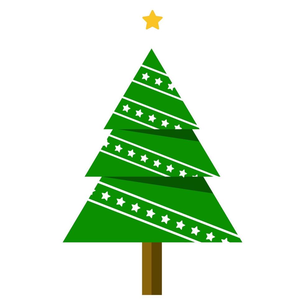 albero sempreverde di natale vettore