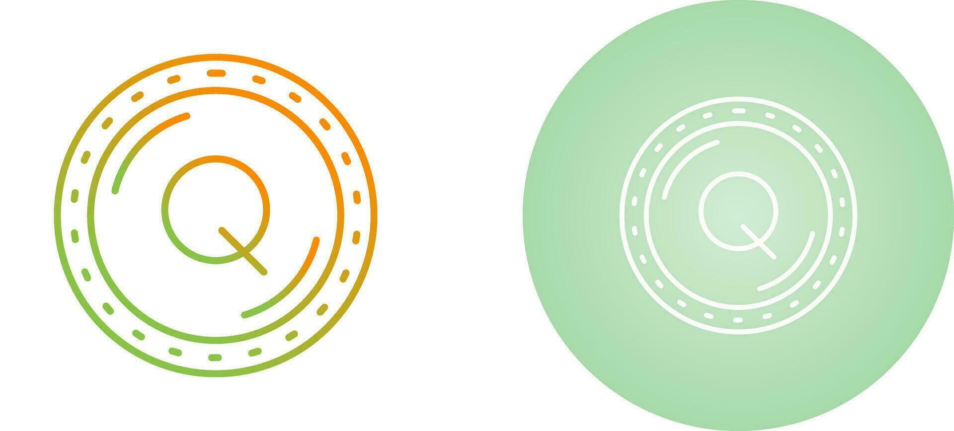 quetzal moneta vettore icona