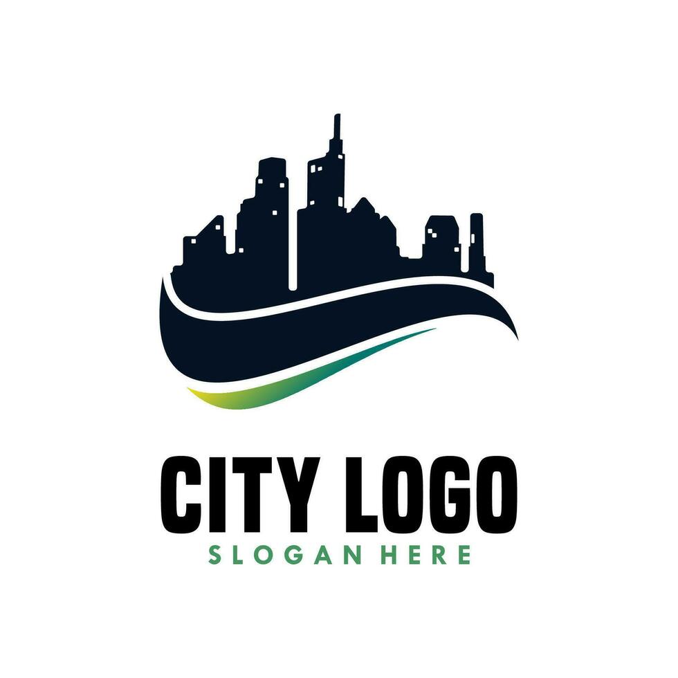città logo design premio vettore