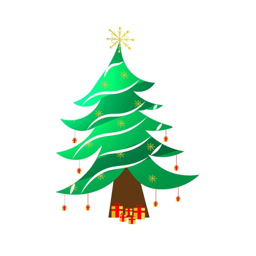 unico Natale albero vettore clipart design