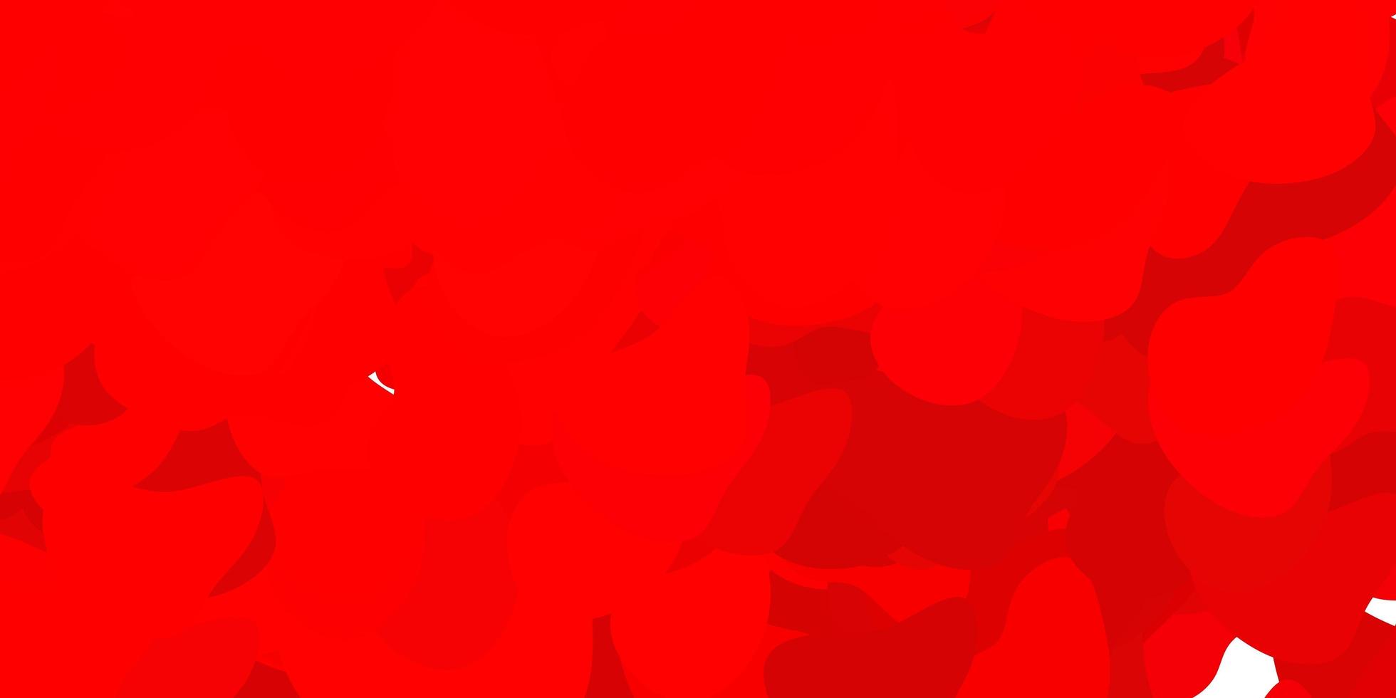 sfondo vettoriale rosso scuro con forme casuali