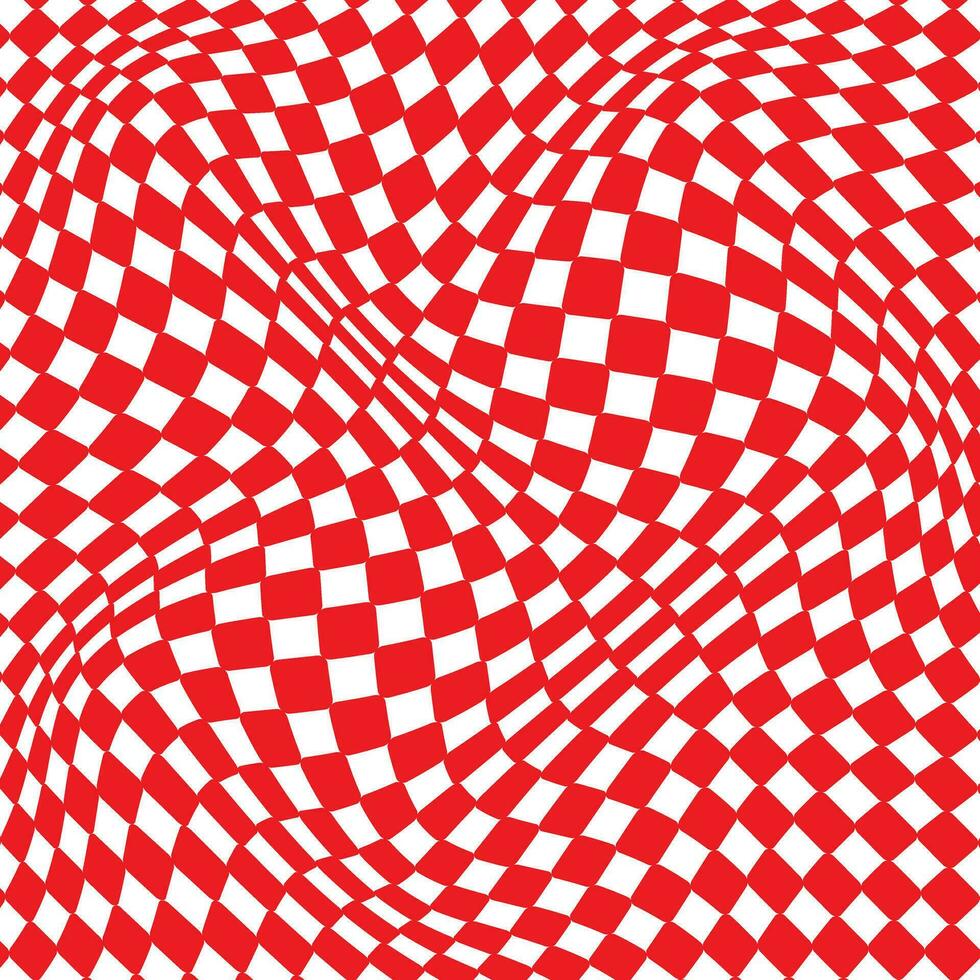 astratto geometrico rosso arrotondato rettangolo onda modello, Perfetto per sfondo, sfondo vettore