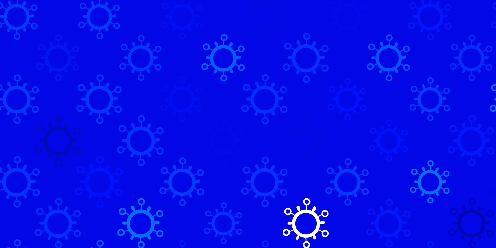 struttura di vettore blu chiaro con simboli di malattia