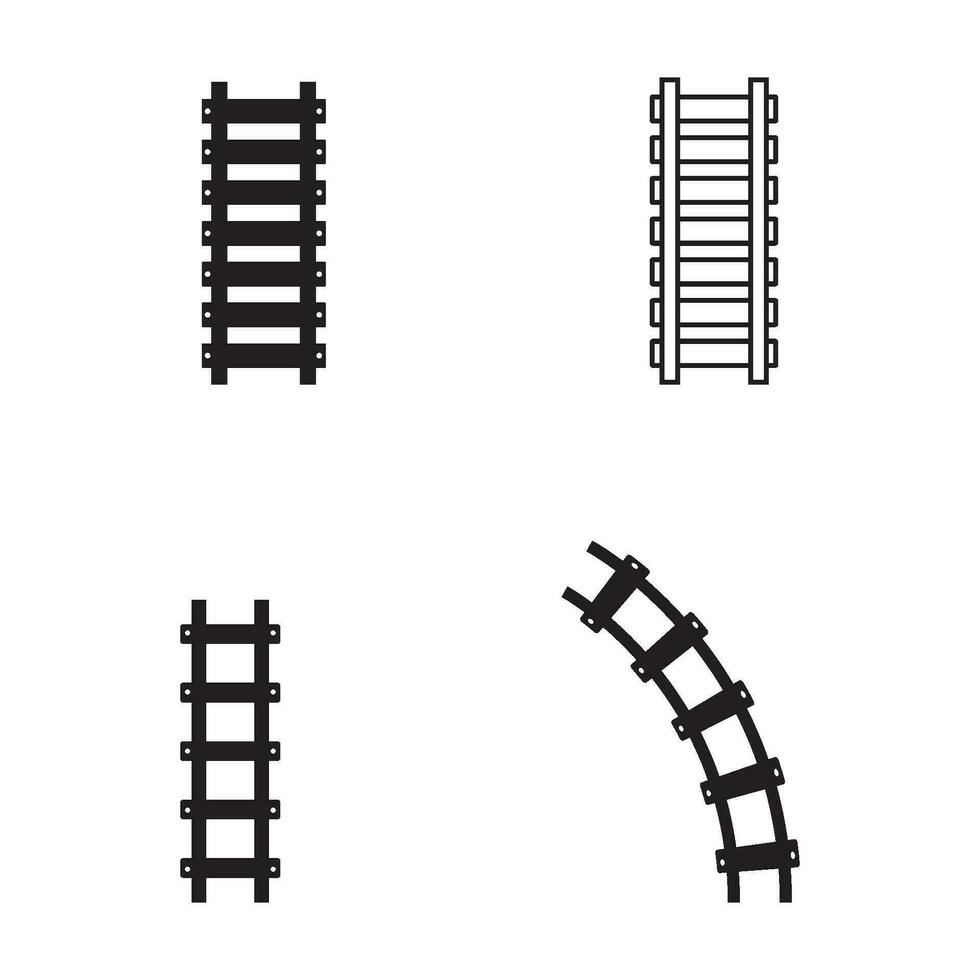 Ferrovia icona vettore