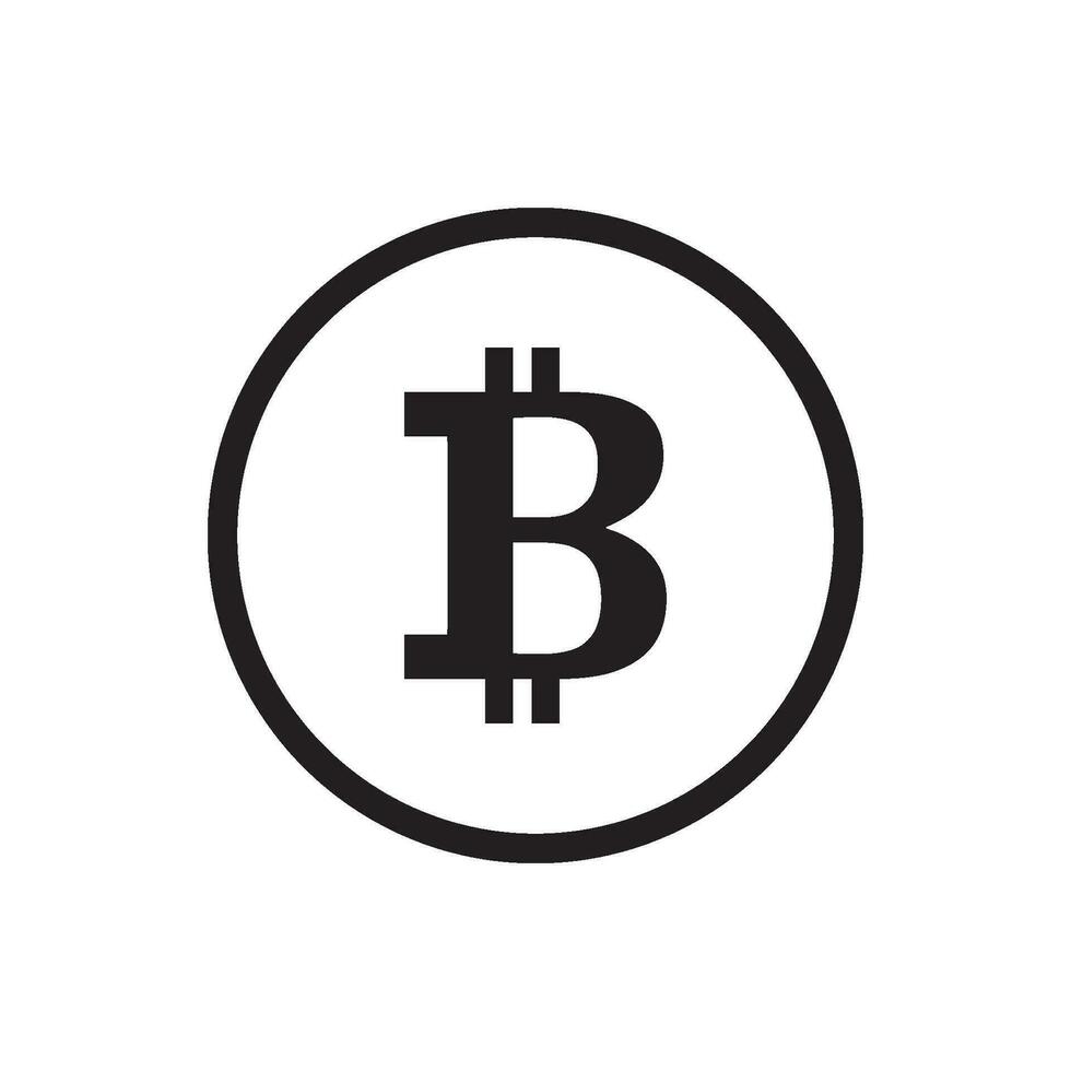 dollaro e bitcoin icona vettore