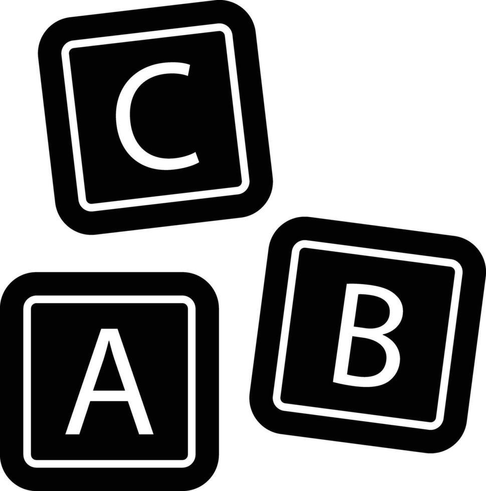 alfabeti glifo icone design stile vettore