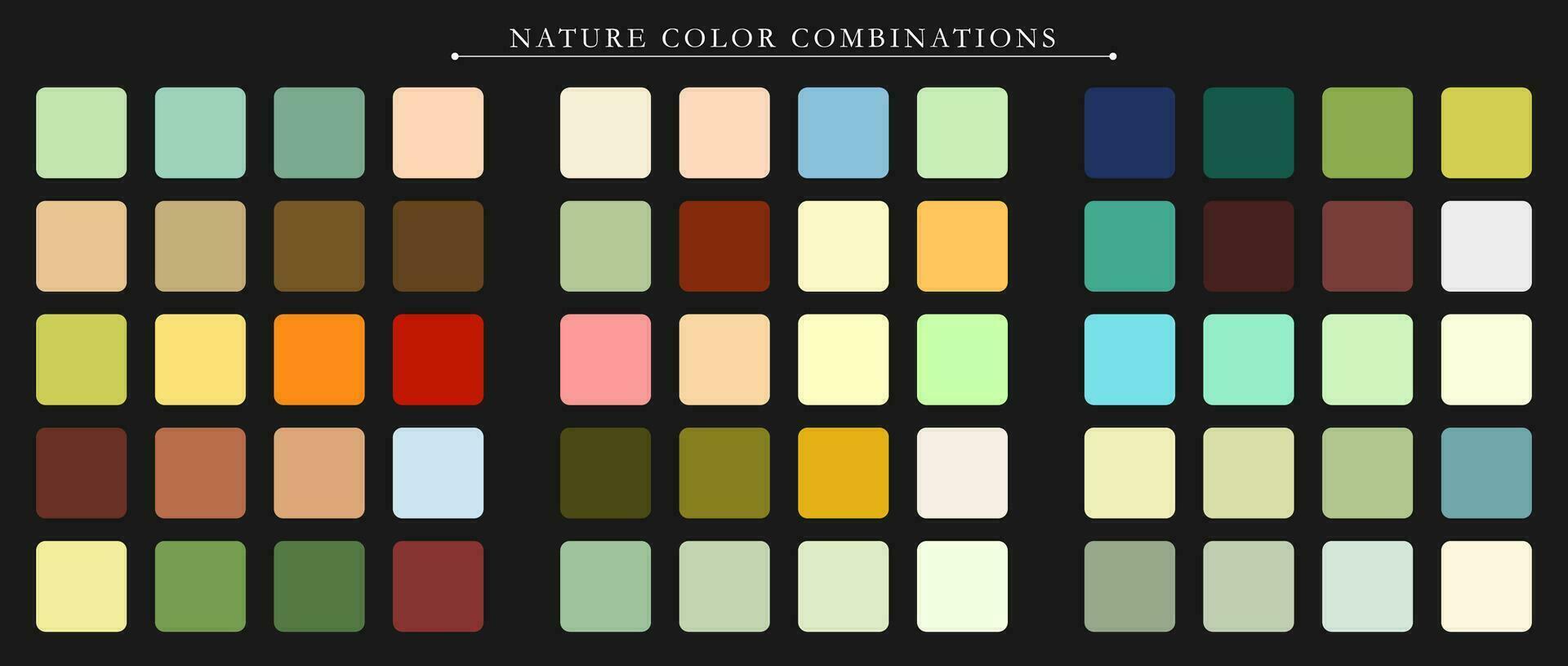 natura tavolozza. tendenza colore tavolozza guida modello. un esempio di un' colore tavolozza. previsione di il futuro colore tendenza. incontro colore combinazioni. vettore grafica. eps 10.