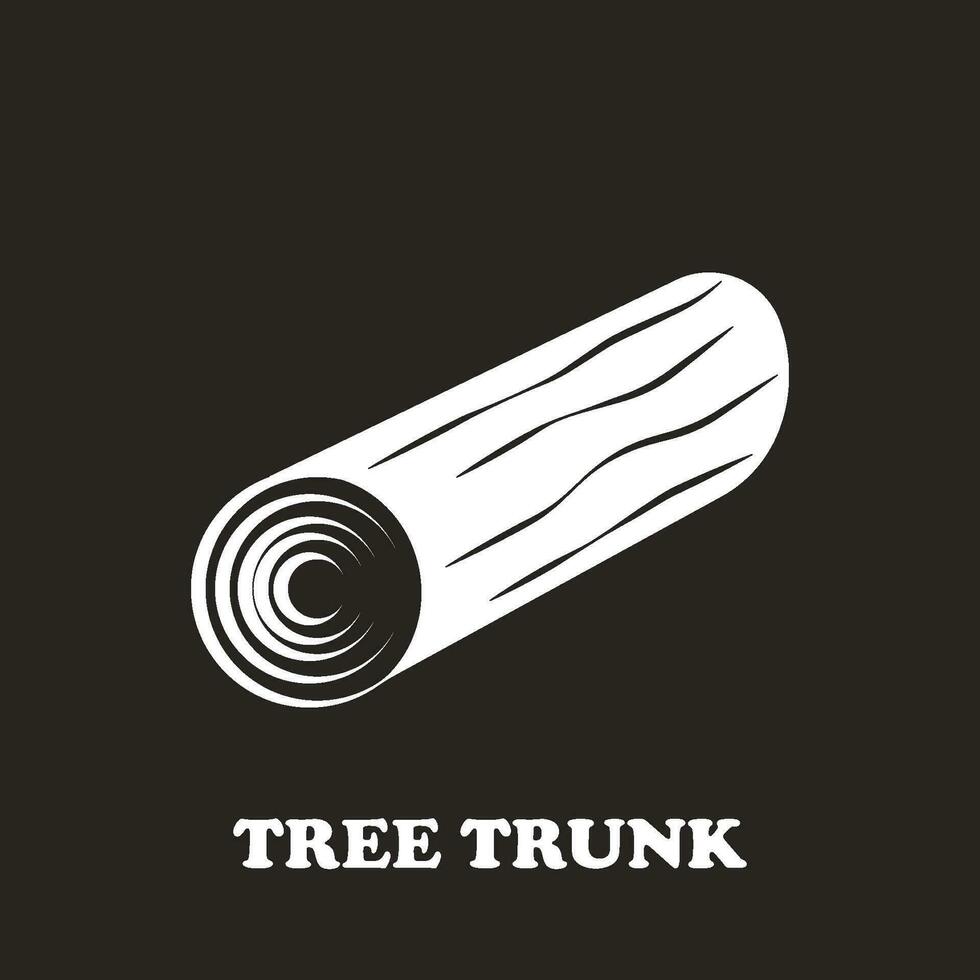 albero tronco vettore icona
