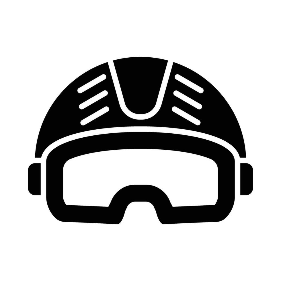 casco vettore glifo icona per personale e commerciale uso.
