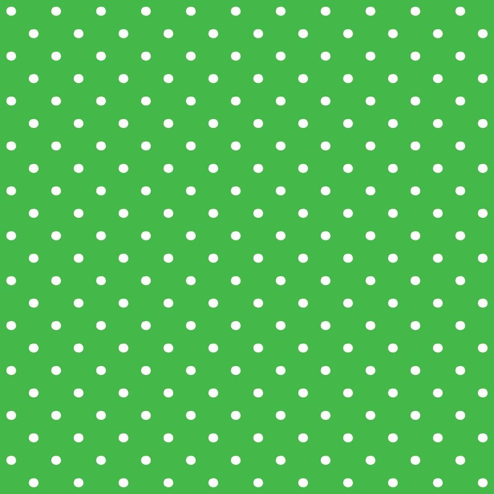 verde e bianca senza soluzione di continuità polka punto modello vettore