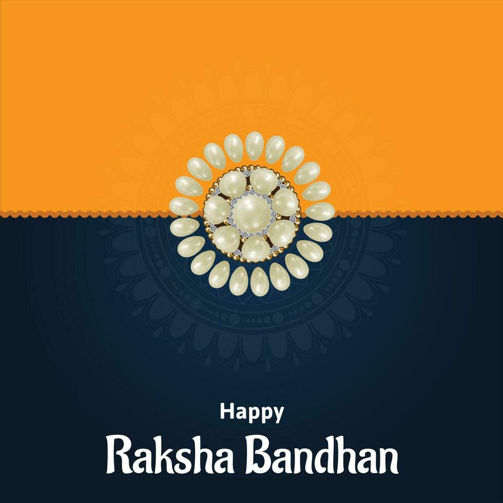 contento Raksha bandhan indiano indù Festival celebrazione vettore design