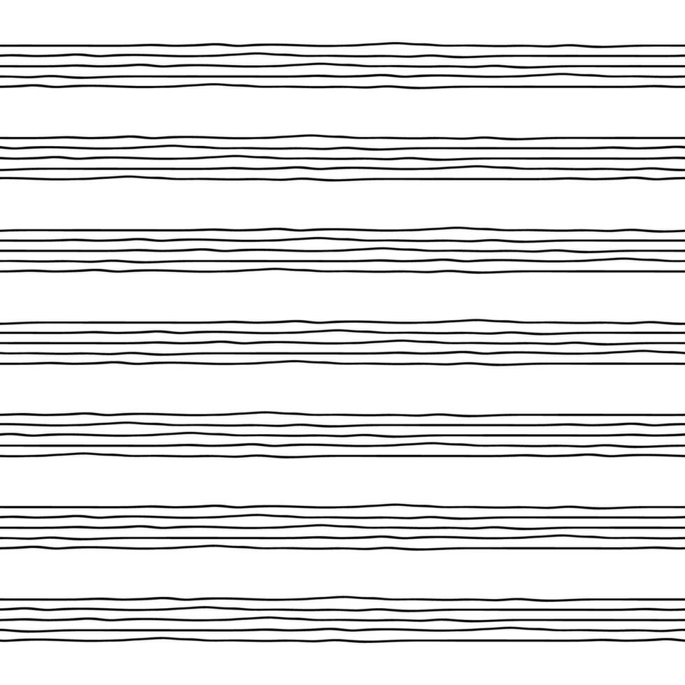 musica vuoto Nota doga mano disegnato vettore senza soluzione di continuità modello. orizzontale musica libri struttura.