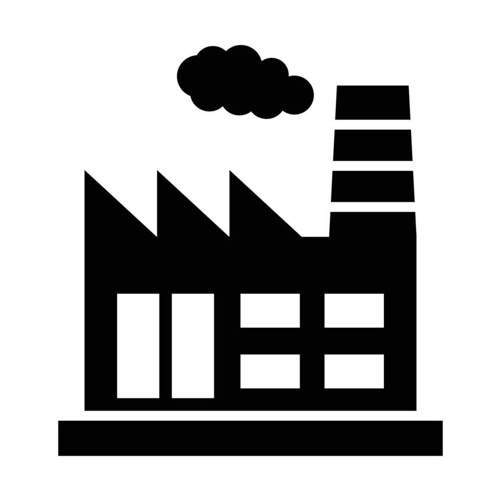 fabbrica vettore glifo icona per personale e commerciale uso.