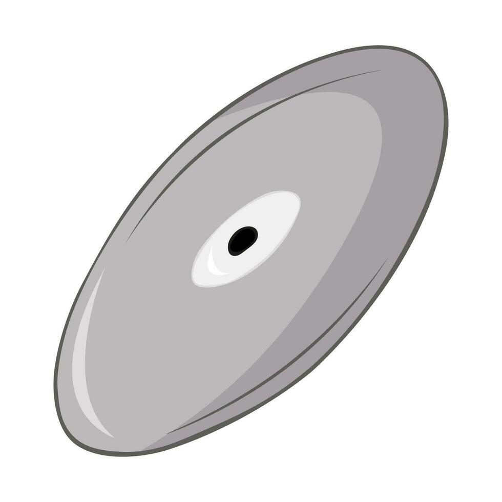 icone di retrò CD disco isolato su bianca sfondo. vettore illustrazione nel piatto disegno, eps 10.
