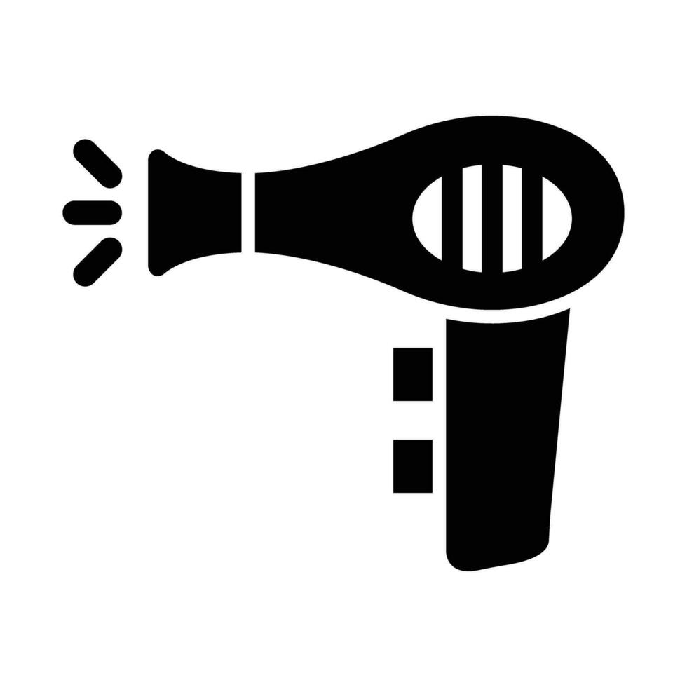 capelli asciugatrice vettore glifo icona per personale e commerciale uso.
