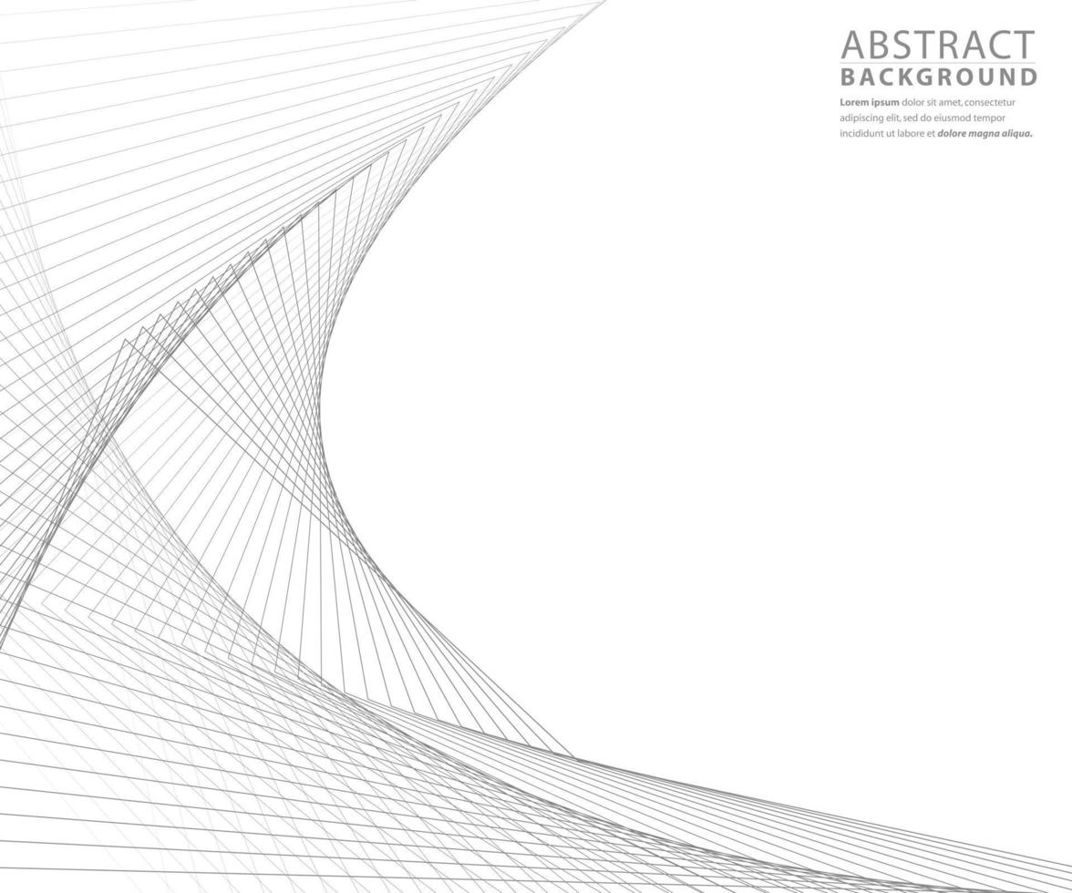 disegno astratto strisce curve vettore